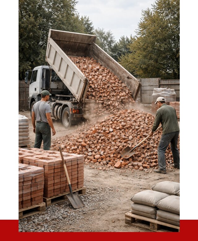 Бой кирпича в Тюмени с доставкой от 4287 руб/куб | ПРОНЕРУДТюм