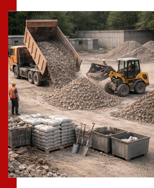 Вторичные материалы для отсыпки в Тюмени — поставка и доставка