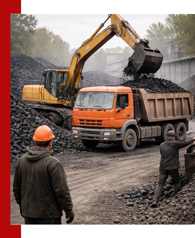 Доставка угля автотранспортом в Тюмени быстро и выгодно