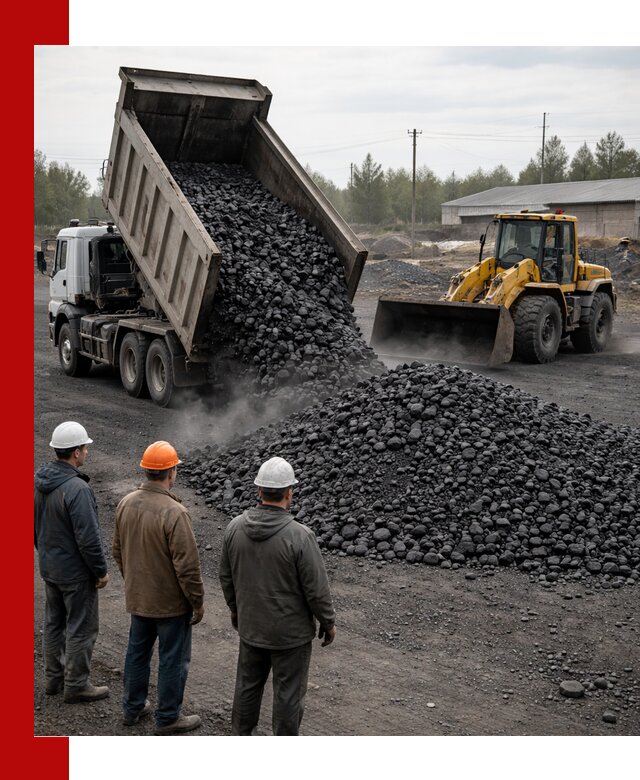 Доставка угля антрацита в Тюмени с самосвалами и погрузкой