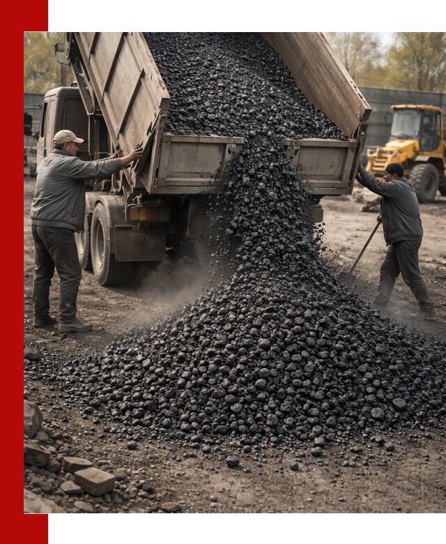 Доставка угля семечка самосвалами в Тюмени