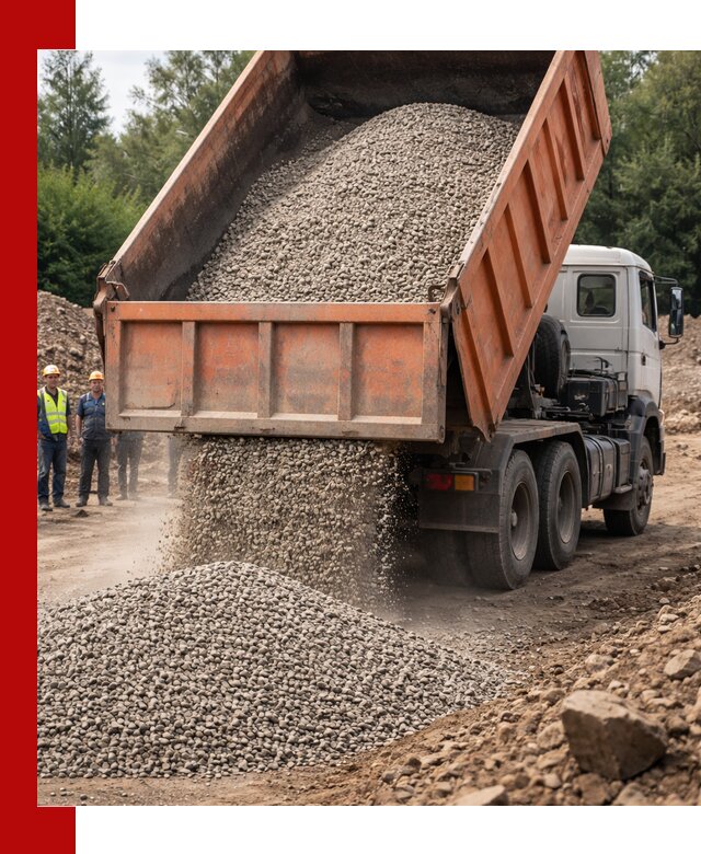 Доставка сыпучих материалов самосвалом в Тюмени быстро и надежно