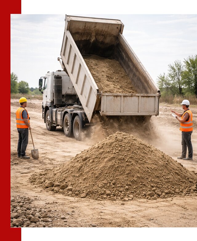 Доставка самосвалом 15 кубов в Тюмени за город и по городу