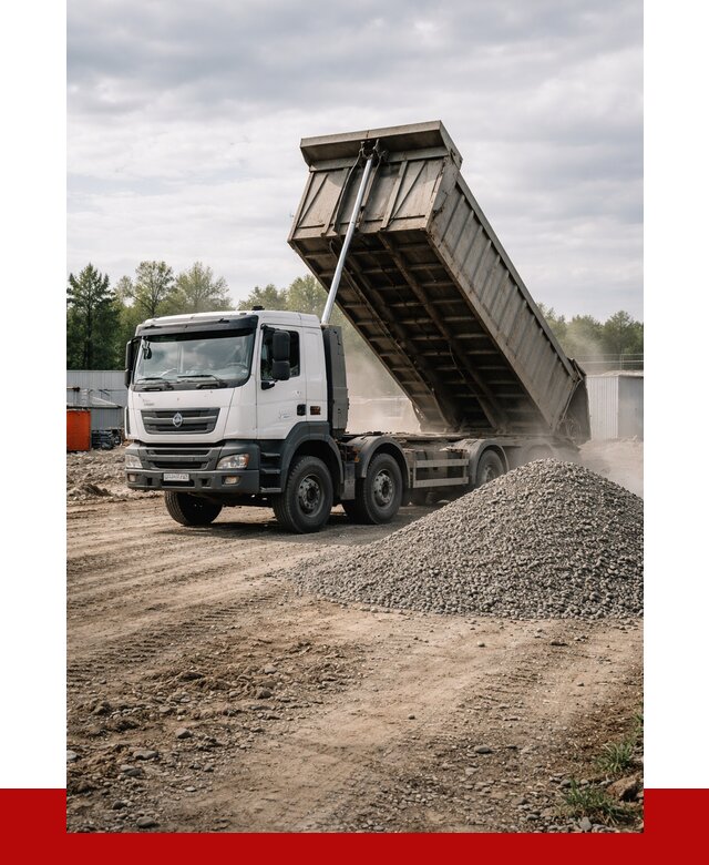 Доставка самосвалом 40 кубов в Тюмени от 9186 р. | ПРОНЕРУДТюм