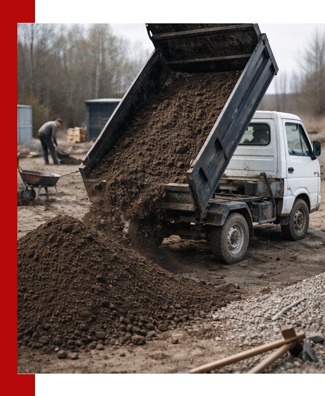 Аренда минисамосвала в Тюмени для доставки сыпучих материалов