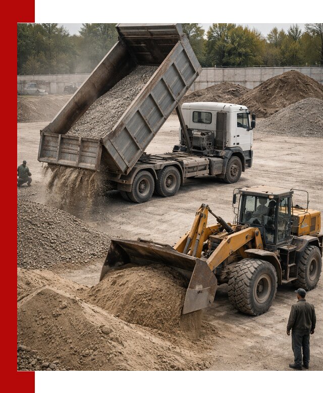 Перевозка сыпучих грузов самосвалами и бортовыми в Тюмени