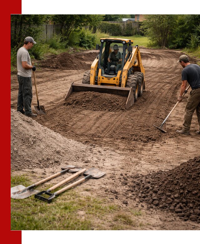 Планировка участка грунтом с вывозом и доставкой в Тюмени